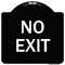 Signmission Parking Lot No Exit Heavy-Gauge Aluminum Architectural Sign, 18" L, 18" H, BW-1818-23420 A-DES-BW-1818-23420 - alternate 1
